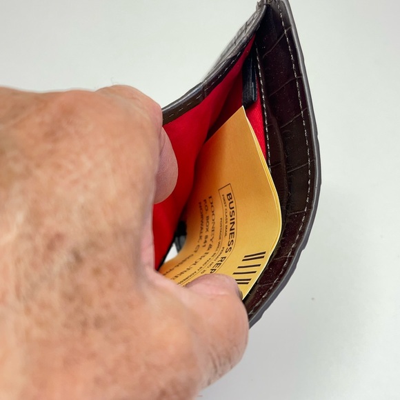 🍓🍓sold🍓🍓Dooney & Bourne Landon Trifold Wallet In Espresso W/Tags, Warranty - Picture 3 of 12